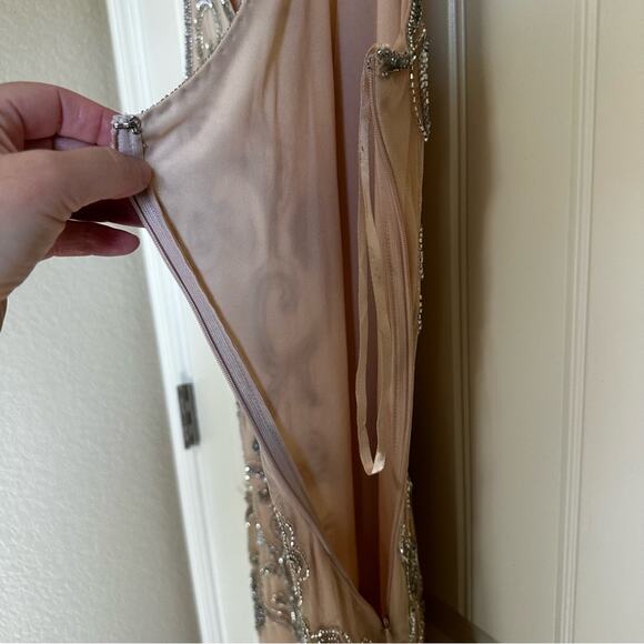 Prelude women’s dress size‎ 10 cream colored sequins - Picture 6 of 10